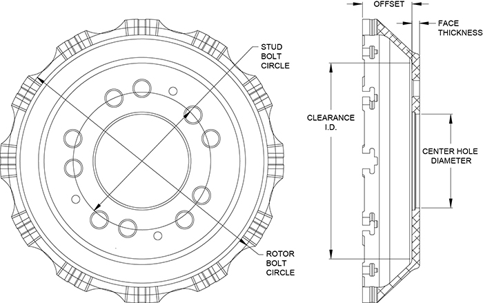 Big Brake Dynamic Hat - Flared Bell Drawing