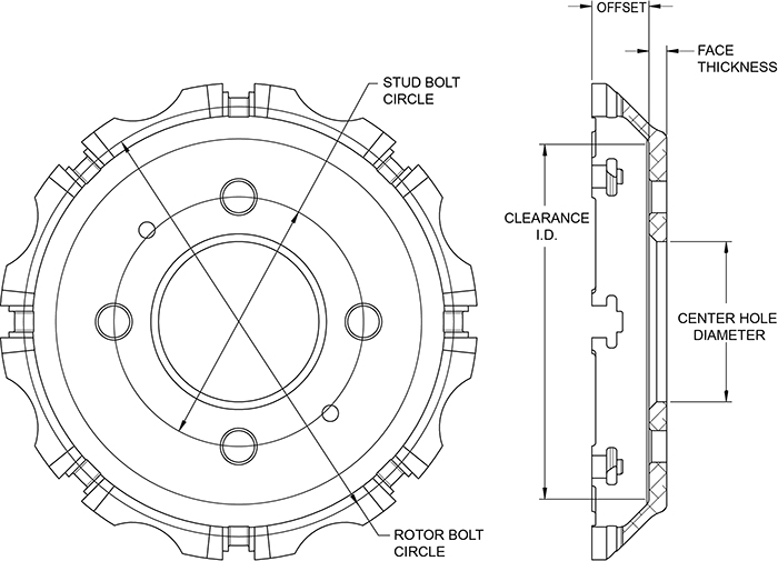 Big Brake Dynamic Hat - Flared Bell Drawing