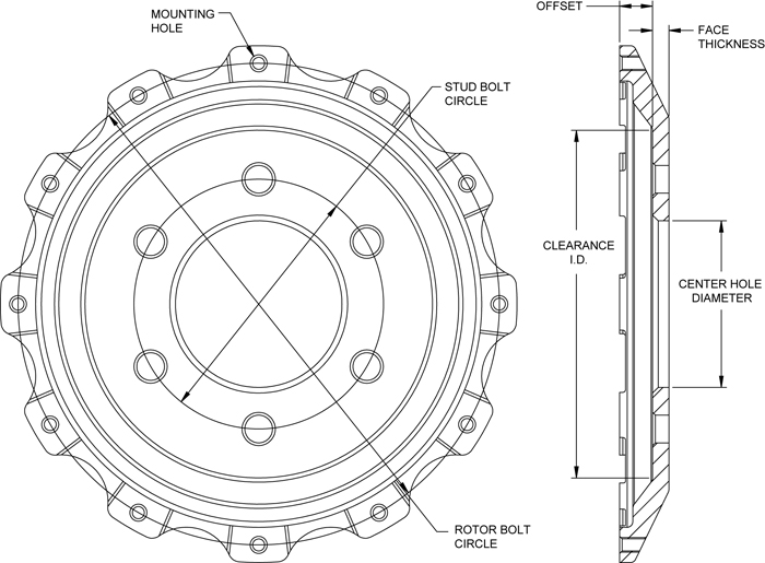 Brake Rotor Size Chart