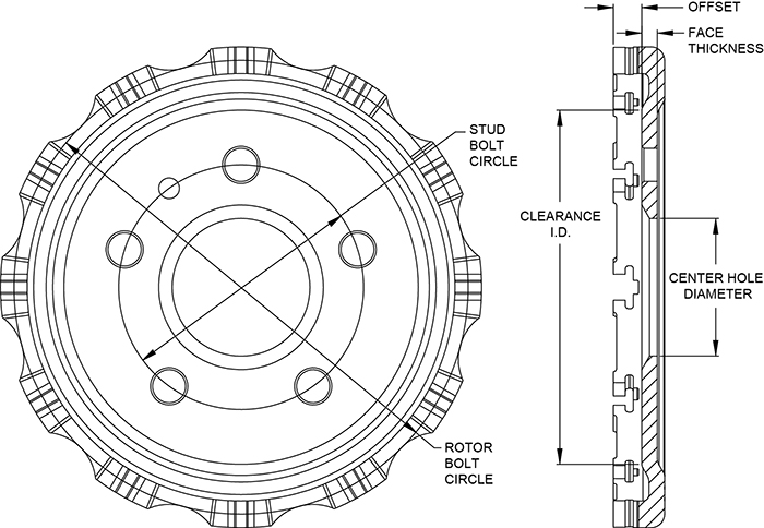 Big Brake Dynamic Hat - Straight Bell Drawing