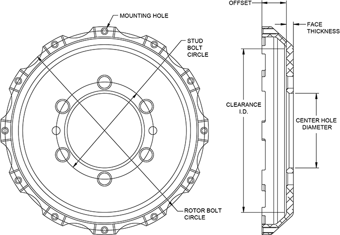 Big Brake Hat - Flared Bell Drawing