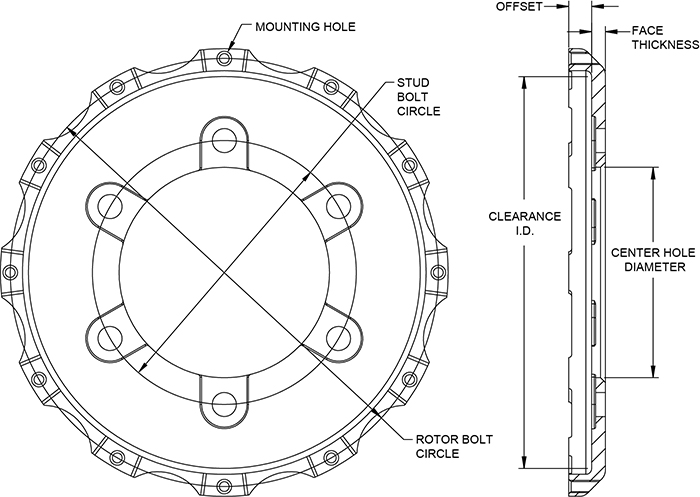 Big Brake Hat - Flared Bell Drawing