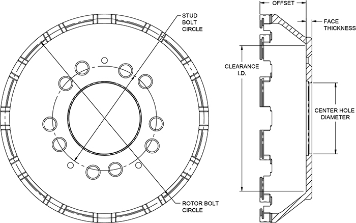 Big Brake Dynamic Lug Drive - Flared Bell Hat Drawing