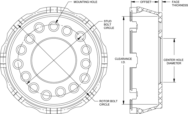 Dynamic Drag Hat - Lug Drive Drawing