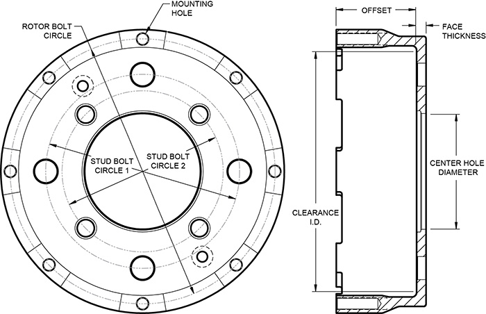 Big Brake Hat - Straight Bell Hat Drawing