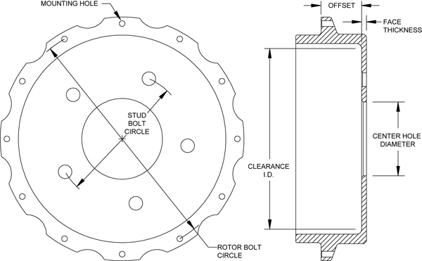 Wilwood Disc Brakes - Rotor Hats