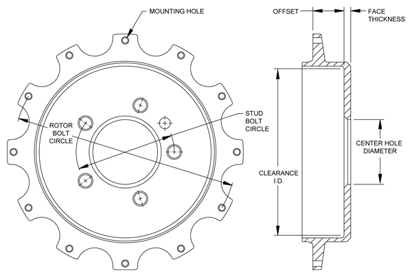 Parking Brake Hat - Truck Hat Drawing