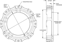 Big Brake Hat - Short Offset Hat Drawing