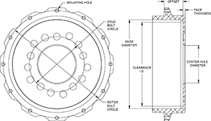 Parking Brake Hat - Standard Hat Drawing