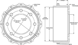 Parking Brake Hat - Truck Hat Drawing