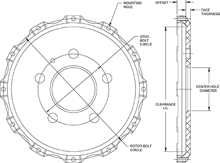 Big Brake Hat - Short Offset Hat Drawing