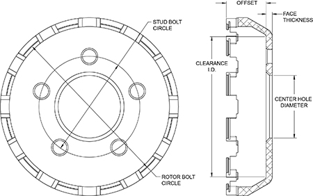 Big Brake Dynamic Lug Drive - Flared Bell Hat Drawing