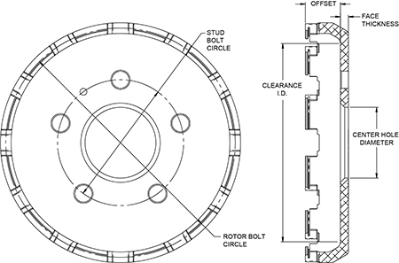 Big Brake Dynamic Lug Drive - Flared Bell Hat Drawing