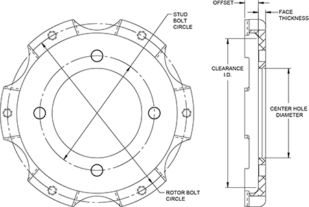 Big Brake Hat - Short Offset Hat Drawing