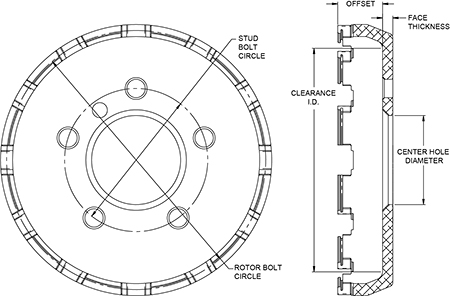 Big Brake Dynamic Lug Drive - Flared Bell Hat Drawing