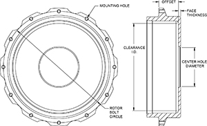 Parking Brake Hat - Standard Hat Drawing