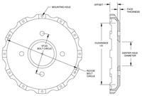 Big Brake Hat - Short Offset Hat Drawing