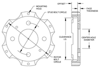 Big Brake Hat - Short Offset Hat Drawing