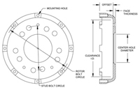 Big Brake Hat - Short Offset Hat Drawing