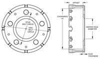GT Dynamic Mount Hat - Straight Bell Hat Drawing
