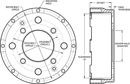 Big Brake Hat - Straight Bell Hat Drawing