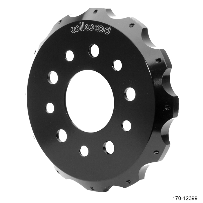 Big Brake Hat - Flared Bell - Aluminum - Black E-Coat