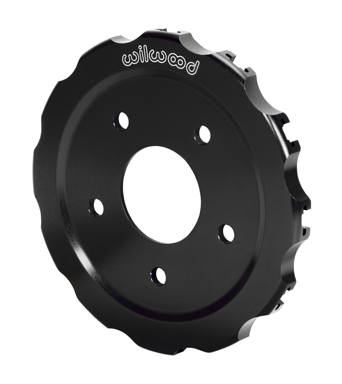 Big Brake Dynamic Hat - Short Offset - Aluminum - Black E-Coat