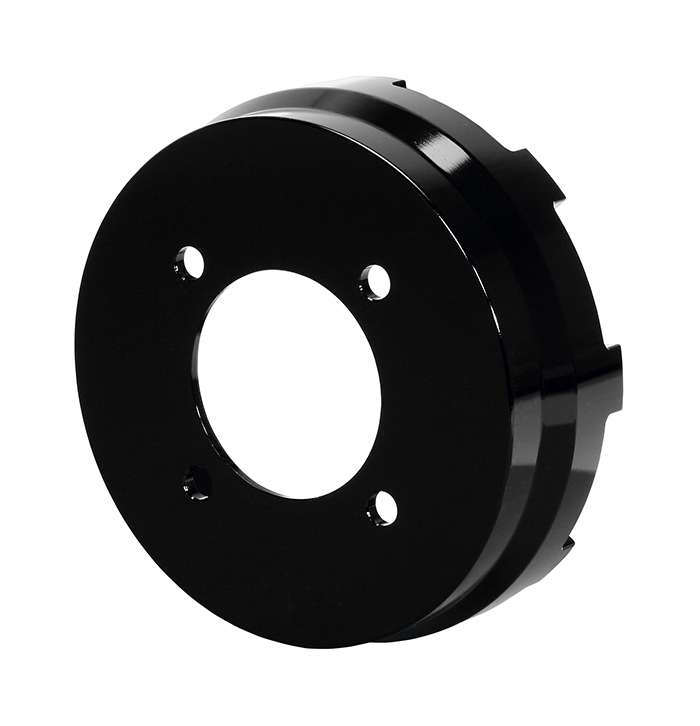 Big Brake Hat - Straight Bell - Aluminum - Black E-Coat