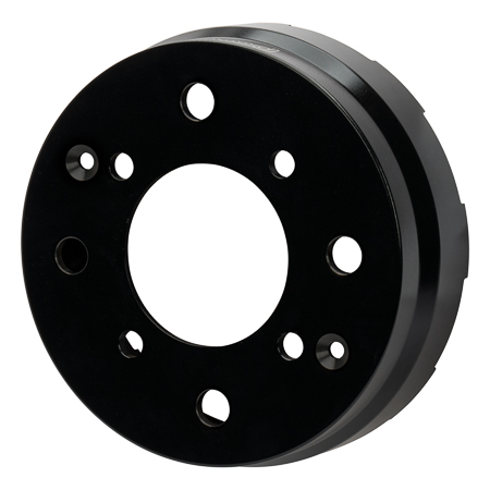 Big Brake Hat - Straight Bell - Aluminum - Black E-Coat