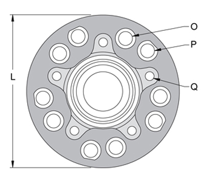 Hub Front-View Drawing