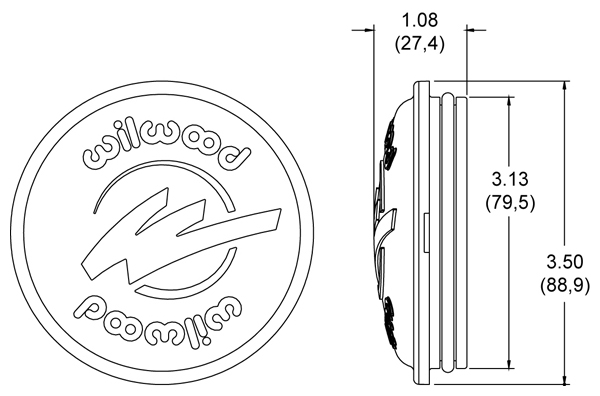 Starlite 55 Front Dust Cap - Press-in Drawing