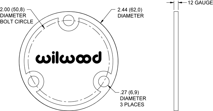 Starlite 5 / 55 Std Drive Flange Dust Cap Drawing