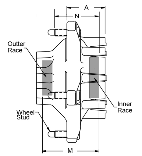 Hub Side-View Drawing