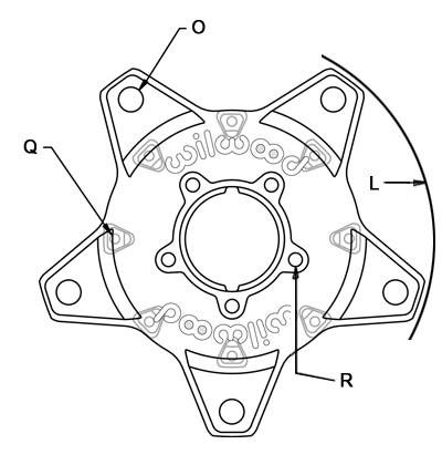 Hub Front-View Drawing