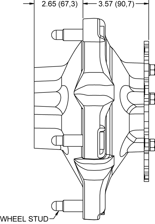 Hub Side-View Drawing