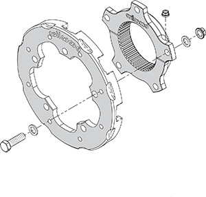 Sprint Inboard Hub Kit - Dynamic Lug Mount  Side View Drawing