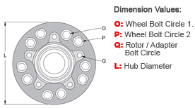 Hub - Solid Rotor Offset Drawing