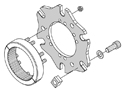 Midget Inboard Hub Kit - Dynamic  Side View Drawing