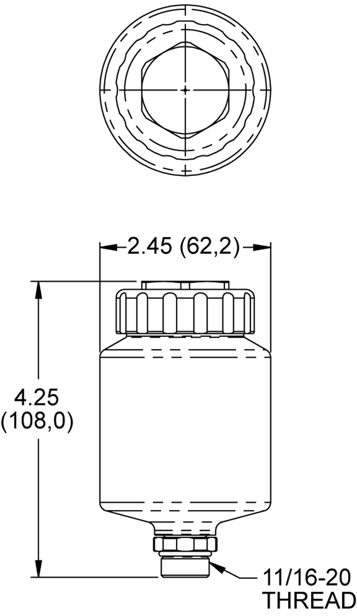 Wilwood Reservoir Kit Drawing