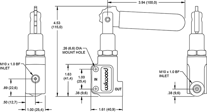 Proportioning Valve Drawing