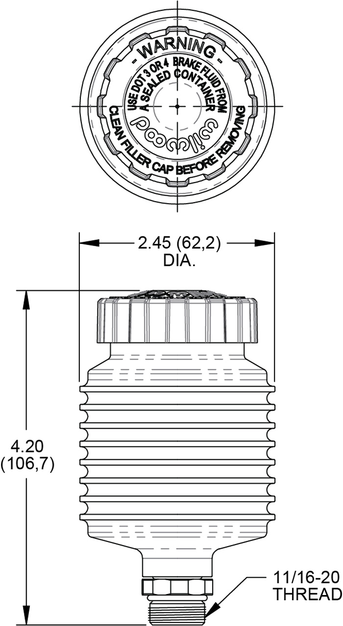 Lightweight Reservoir Kit
-Direct Mount Drawing