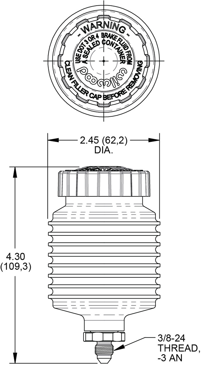 Lightweight Reservoir Kit
-Remote Mount Drawing