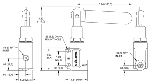 Wilwood Proportioning Valve Drawing