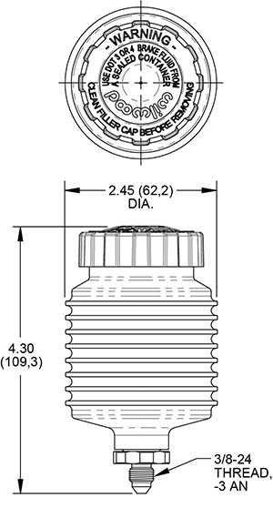 Lightweight Reservoir Kit
-Remote Mount Drawing