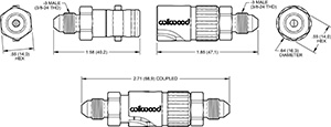 No-Bleed Quick Disconnect Fitting Kit Drawing