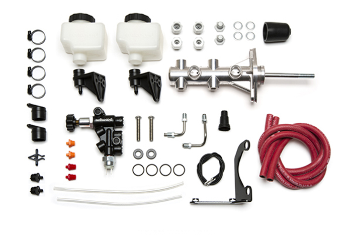 Wilwood Remote Tandem M/C Kit w/Pushrod, Bracket and Valve