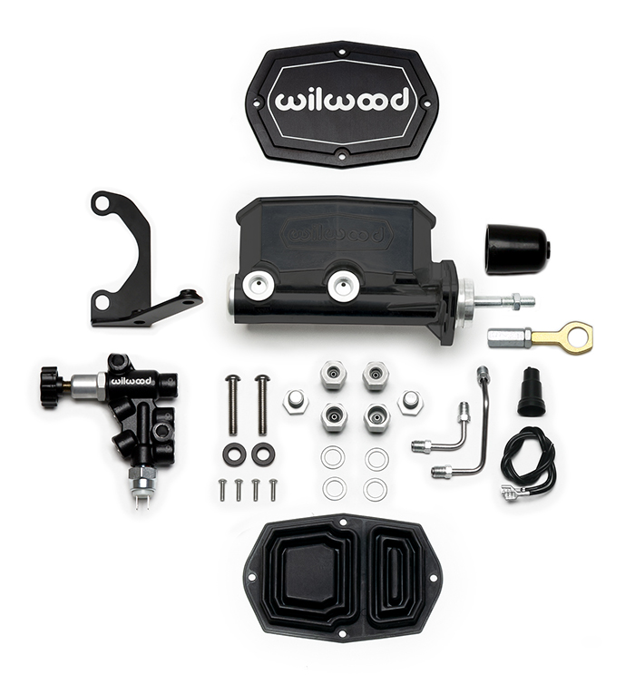 Wilwood Compact Tandem M/C w/Bracket and Valve (Mustang)