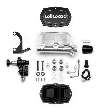 Wilwood Compact Tandem M/C Kit with RH Bracket and Valve