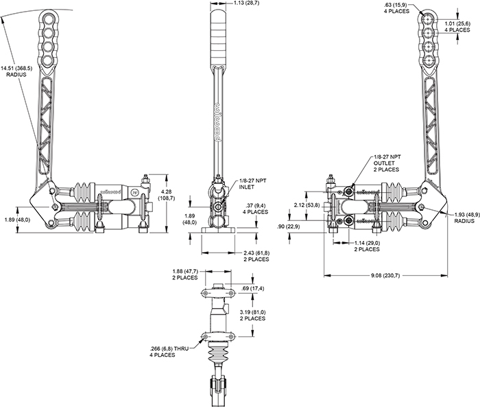 Hand Cutting Brake Assembly Drawing