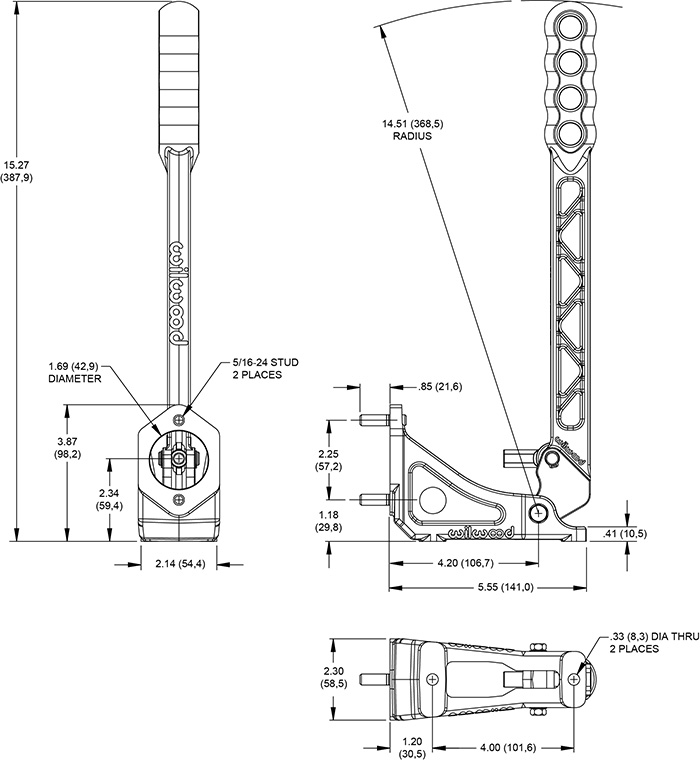 Hand Brake Assemblies Drawing